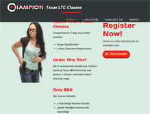 Tablet Screenshot of championfirearmschl.com